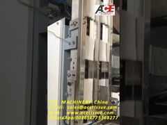 خط إنتاج مناديل المحفظة PLC HMI أوتوماتيكي بالكامل 100 كيس / دقيقة