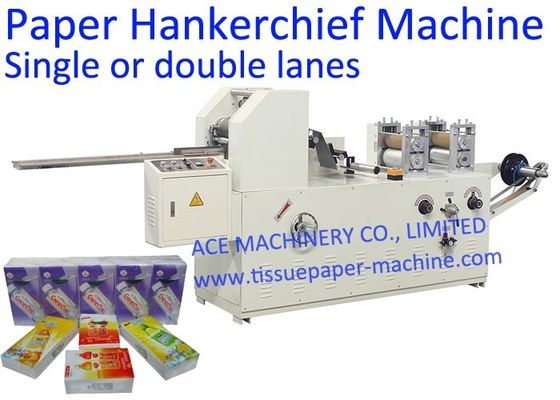 Double Lanes Mini Handkerchief Tissue Paper Machine