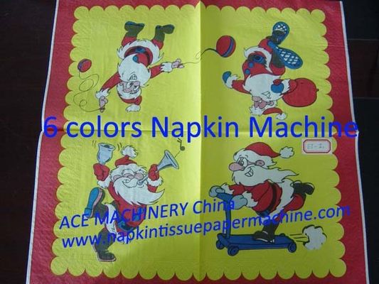 6 Colors Paper Napkin Printing Machine For Sale With Register Tolerance ± 0.1mm