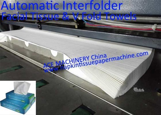 Automatic Laminated Facial Tissue Machine , Laminated V Fold Hand Towel Machine